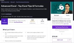 Udemy – Advanced Excel – Top Excel Tips & Formulas 2024-12